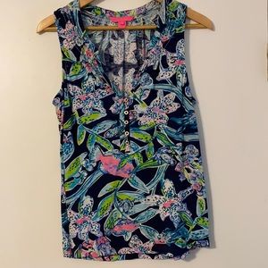 Lilly Pulitzer Essie tank top Large. EUC